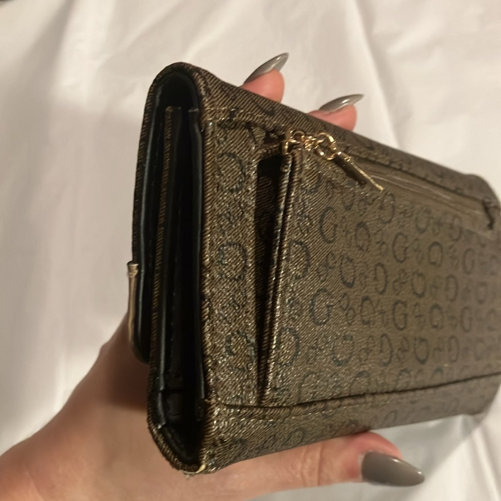 Guess Ladies Brown Pattern Multi Compartment Wall… - image 4